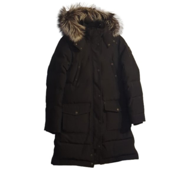 MOOSE KNUCKLES MENS PUFFER GOOSE DOWN PARKA MEN'S LARGE. NWOT